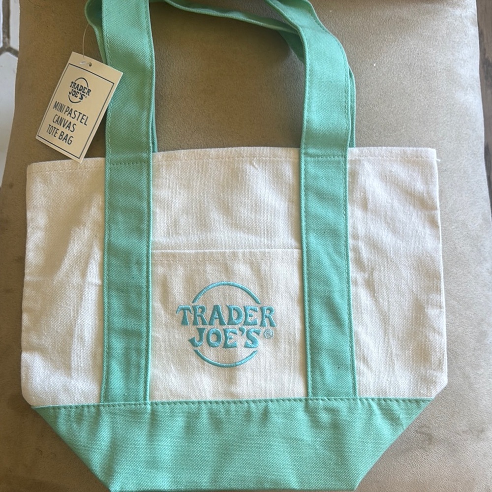 Mint Canvas Tote Bag